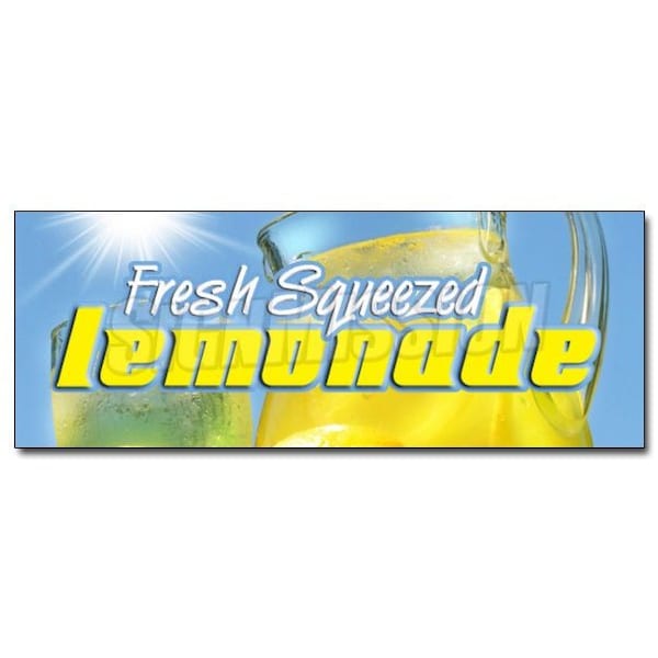 12in LEMONADE DECAL sticker stand fresh squeezed lemon cold drinks country, D-12 Lemonade